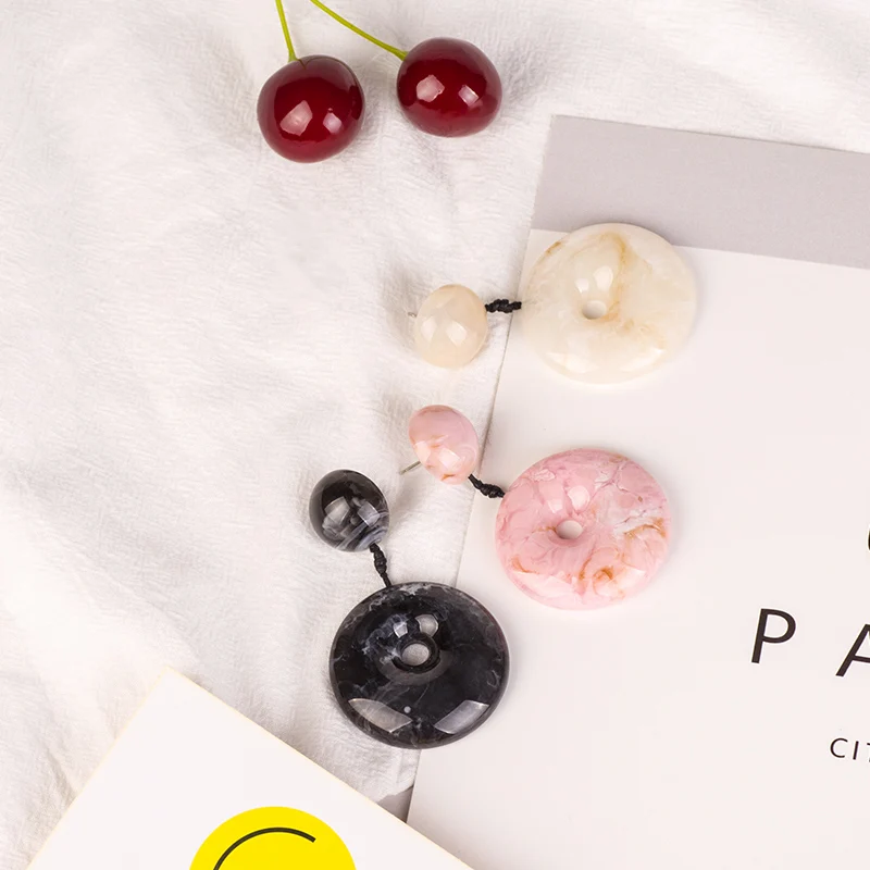 Trendy Drop Fashion Resin Earrings for Women 2018 Statement Long Round Geometric Acrylic Dangling Elegant Earring Female Jewelry (2)