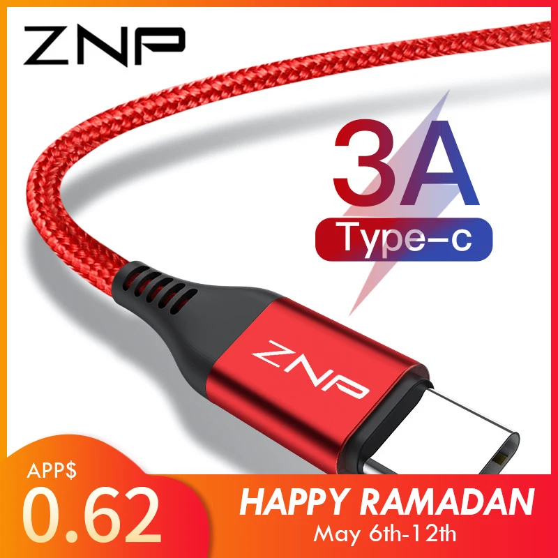 ZNP 3A USB Type C Cable For Xiaomi Redmi Note 7 USB-C Mobile Phone Fast Charging Type-C Cable for Samsung Galaxy S9 S8 Plus S10 ZNP 3A USB Type C Cable For Xiaomi Redmi Note 7 USB-C Mobile Phone Fast Charging Type-C Cable for Samsung Galaxy S9 S8 Plus S10