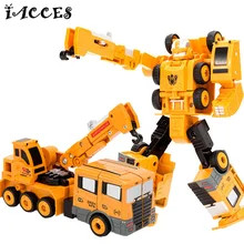 5 in 1 Metal Alloy Engineering toys Combination Vehicle Hercules Deformation Deformation Robot Car Anime Action