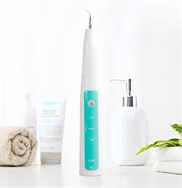 

26-38KHz wireless Ultrasonic Dental Scaler Tooth Calculus Remover+5tips, Tooth Stains Tartar Tool Teeth Health Hygiene white