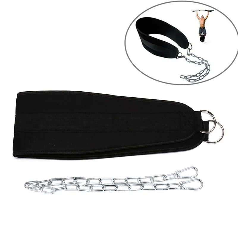 Dip Belt Weight Lifting Gym Waist Strength Training Power Building