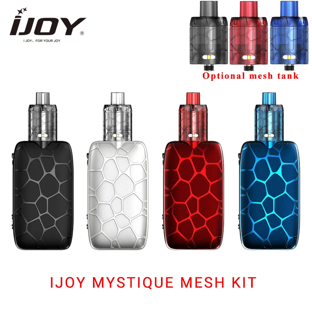 

Newest IJOY MYSTIQUE MESH TC Kit with Mystique Mesh Tank & IWEPAL Chipset mod No 18650 E cigarette Vape Kits Vs IJOY Captain