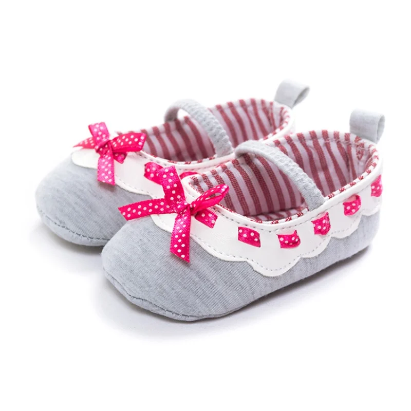 Infantsborns для мягкой подошве хлопок кроватки обуви Slip-On Ходунки для детей Обувь 0-18 м