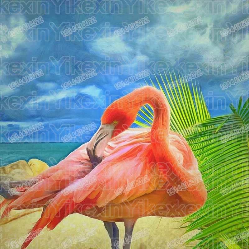 

5D DIY diamond painting full circular diamond resin animal Flamingo diamond embroidery diamond cross stitch