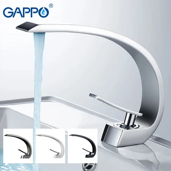 GAPPO Basin Faucet bath mixer taps waterfall bathroom mixer shower faucets bath mixer Deck Mounted Faucets double handles 3pcs waterfall chrome polished basin faucets deck mounted