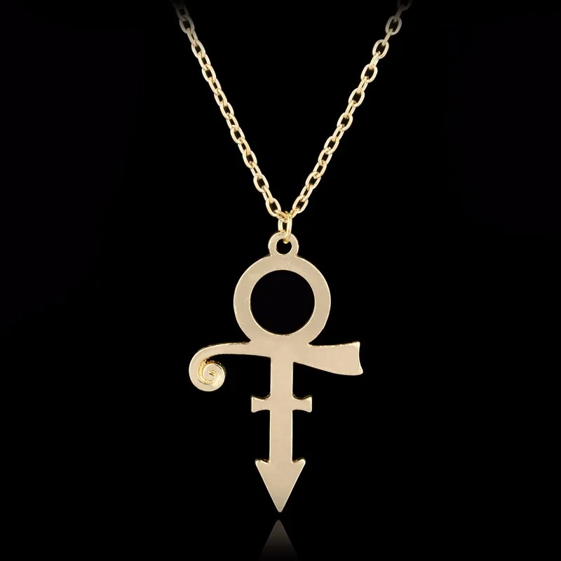 

dongsheng Prince Rogers Nelson Necklace Pendant Prince RIP Memorial Symbol Love Logo Necklace the Minimalism Singer Necklace-30