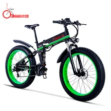 K& J-Green 1000 мощность 48V12. 8AH Снежный велосипед масляный тормоз Алюминиевая Рама складной Электрический горный велосипед электрический велосипед