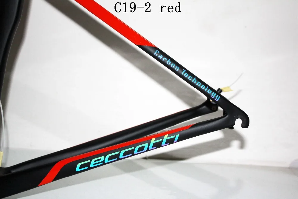 Excellent dc019 ceccotti  carbon road bike frame Toray  PF30/BB30/BSA frame+fork+seatpost+clamp+headset 2019 17