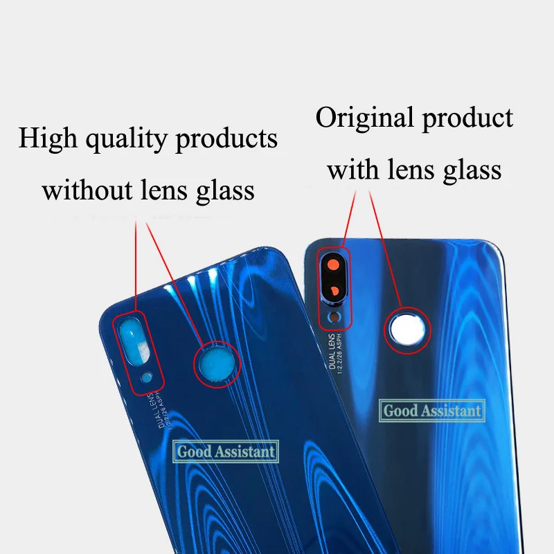 Для huawei Nova 3 Nova3 PAR-AL00 PAR-LX9 PAR-L29 PAR-L11 PAR-LX1 задняя Батарея крышка дверца батарейного Корпус чехол сзади Стекло запчасти