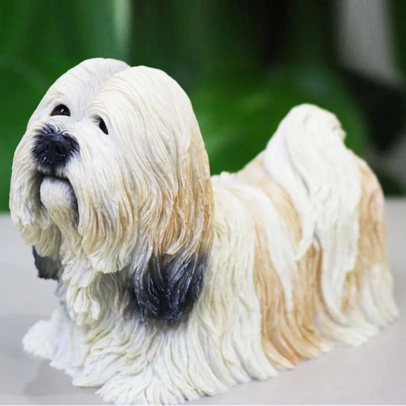 Mnotht мини модель 1/6 Lhasa Apso собака имитация собаки животное Смола игрушка сцена