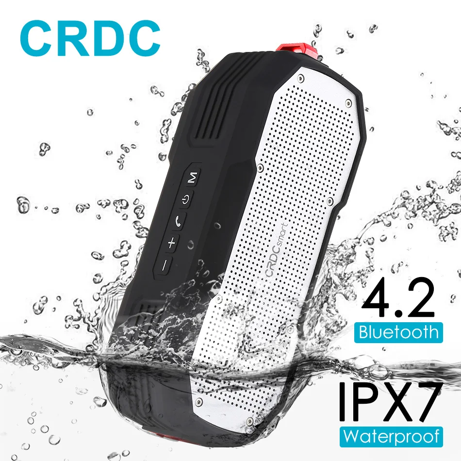 CRDC Bluetooth 4 2 Динамик Водонепроницаемый Беспроводной стерео мини Портативный MP3