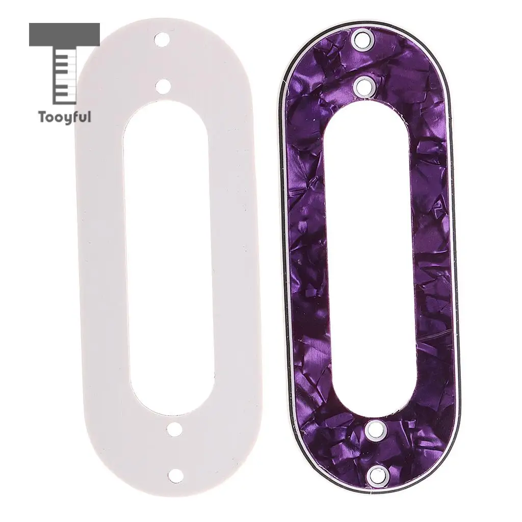 Tooyful 3 Pieces Guitar Single Coil Pickup Mounting Ring for Electric Guitar Parts Accessories