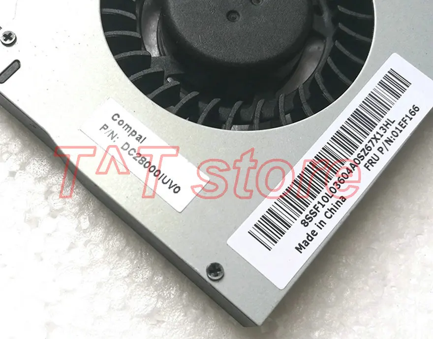 Ventilador de Refrigeração Original para Lenovo Ideapad Air 510s Fru 01ef166 Baza0712r5m P006 Dc28000iuv0 Teste e - Imagem 2