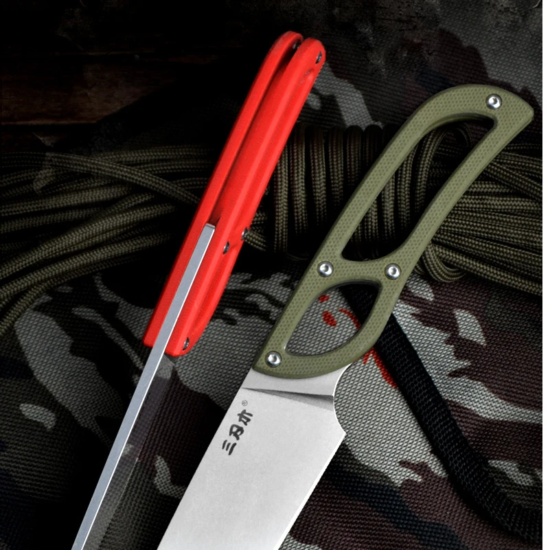 Sanrenmu S628 нож с фиксированным лезвием 8cr14mov лезвие Кемпинг Открытый выживания Охота тактический edc инструмент Фруктовый нож с оболочкой