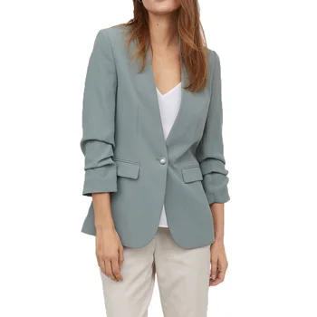 

Spring coat women 2019 casual slim womens clothing solid blazer women long sleeve blazer feminino