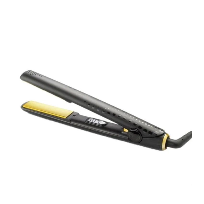 Цена Профессиональный Styler утюг волос Золотой Классический выпрямитель для волос экстрасильной фиксации 110 В 240 В подходит для всего мира