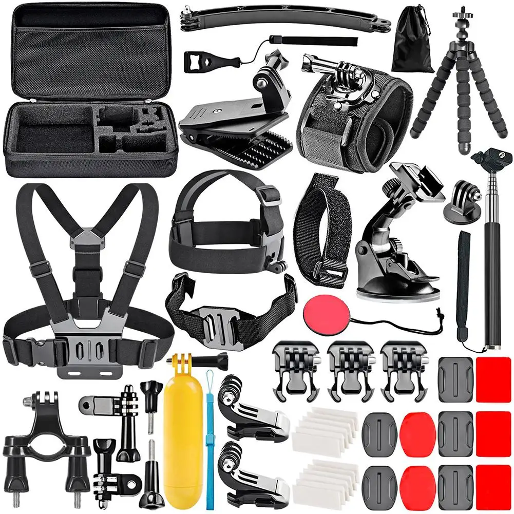 

New 50 in 1 Tripod Adapter Mount Bracket Action Camera Tool Kits for GoPro Xiaoyi