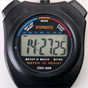 

1pc Black Sports Stopwatch Professional Handheld Digital LCD Sports Stopwatch Chronograph Counter Timer with Strap