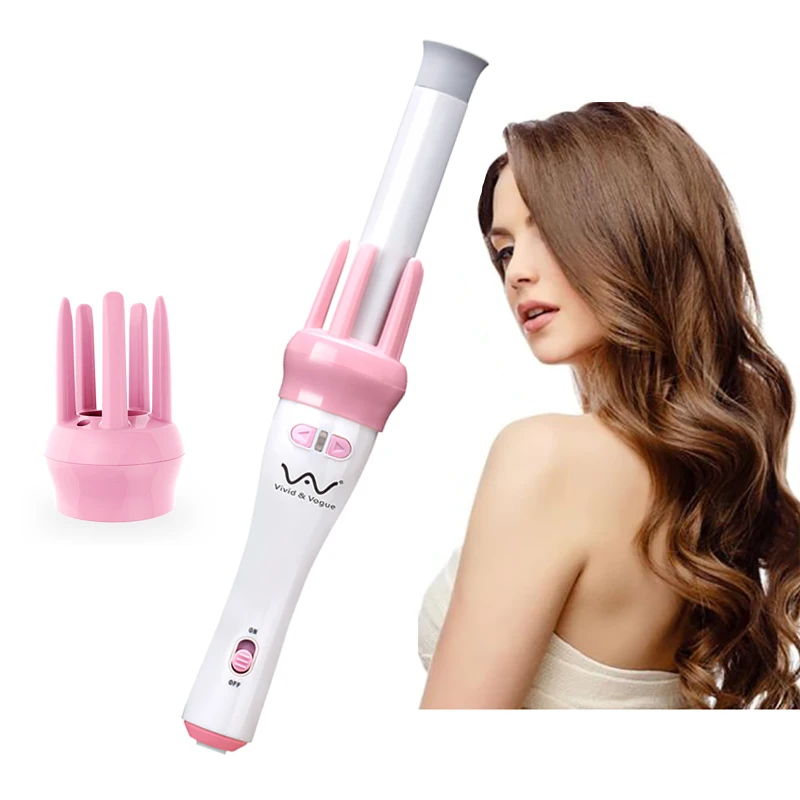 Women Convenient Hair Styling Wave Curler Rechargeable Porcelain Ion Curling Care Device Quick Heating Stick Hair Accessory Tool