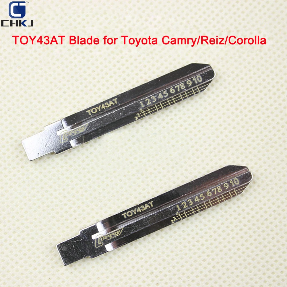 CHKJ 5/10/50 шт. Выгравированный линейный ключ № 02 TOY43AT лезвие для Toyota Camry Reiz Corolla резки