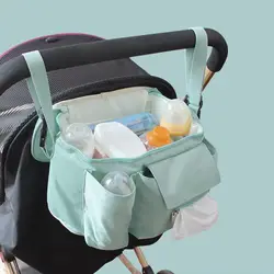 SeckinDogan Детские коляски сумка накладные карманы на кровать мама нейлон детские ходунки детские пеленки мешок статьи корзина для хранения