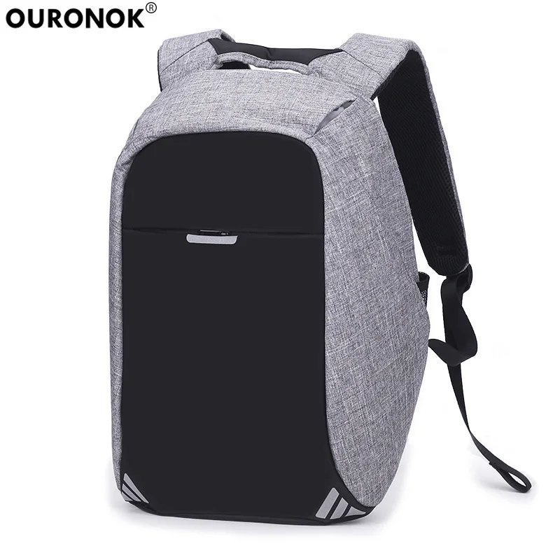 

OURONOK Travel Storage Bags Men Women Luggage Bag Flat Computer Book Laptop Backpack Preppy Style School USB Backpack School Bag