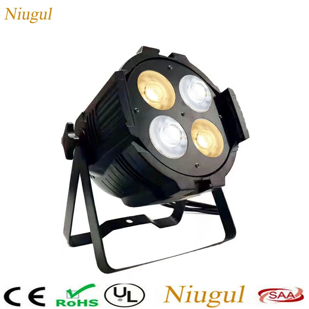 4 глаза 4X50W теплый белый + холодный LED COB свет/200 Вт аудитория мыть эффект
