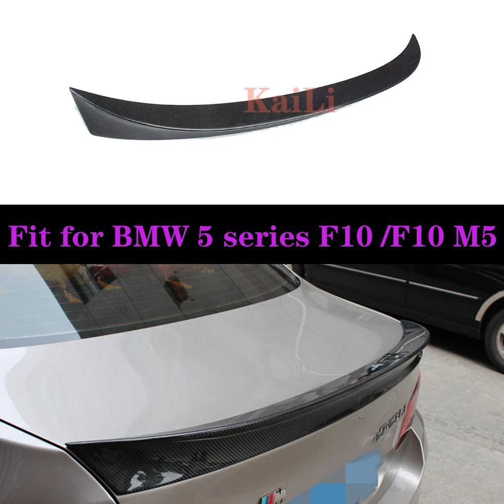 

For BMW F10 AC Style Spoiler 2010-2016 5 Series Sedan F10 Carbon Spoiler F10 M5 Rear Trunk Wings car styling