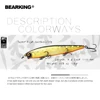 2022 Bearking M116 dura pesca Minnow 115mm 18g calidad cebos buceo profundo Wobblers aparejos de pesca envío gratis ► Foto 3/6