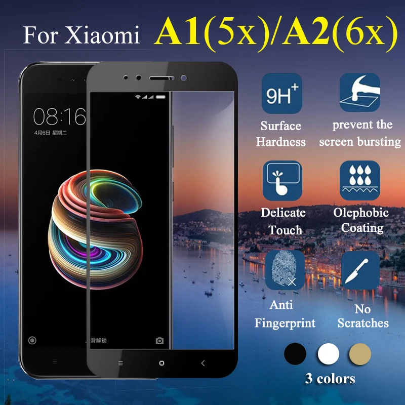 Комплект защитных стекол на ksio mi a1 a2 для xiaomi a 12 закаленная защита стекла 2a 1a xio
