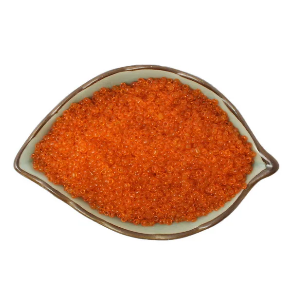 Лидер продаж Стекло прозрачный Семени Spacer Бусины 10 цветов 30 г приблизительно 2000 шт. 2 мм для Вышивание на Бисер для швейных изделий - Цвет: orange red