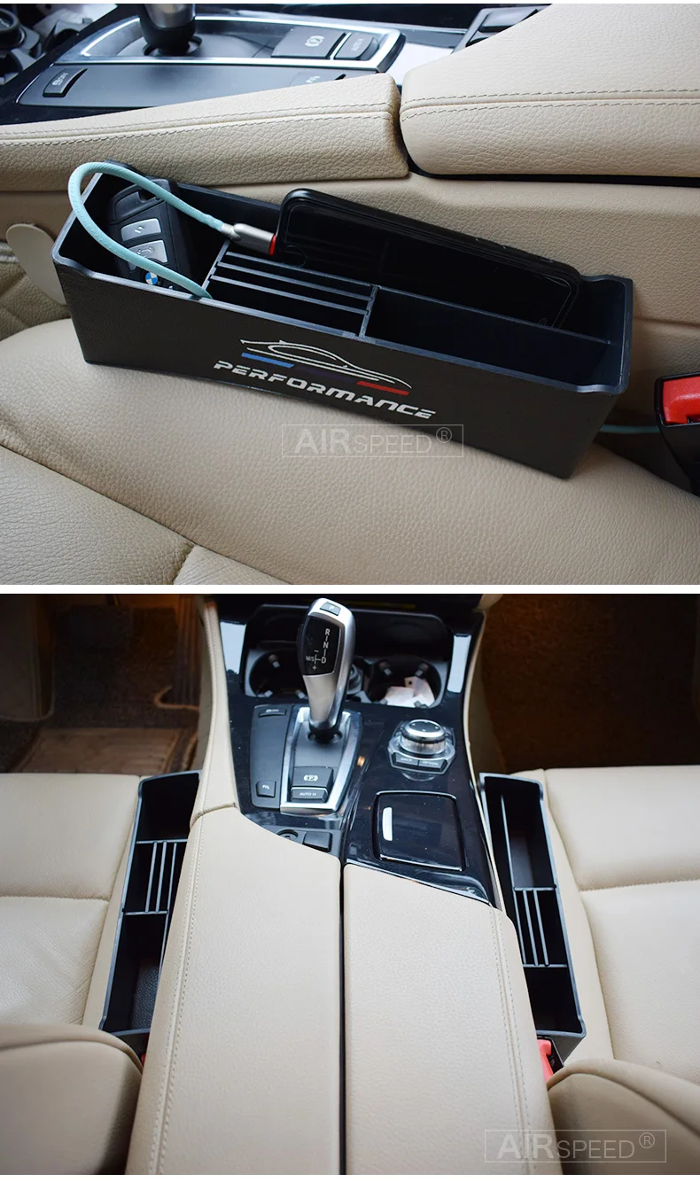 PU Leather Seat Storage Car Seat Gap Box for BMW X1 X3 X5 X6 F30 F20 E90 E92 F10 F18 F11 F07 GT Z4 F15 F16 F25 E60 G30 (7)