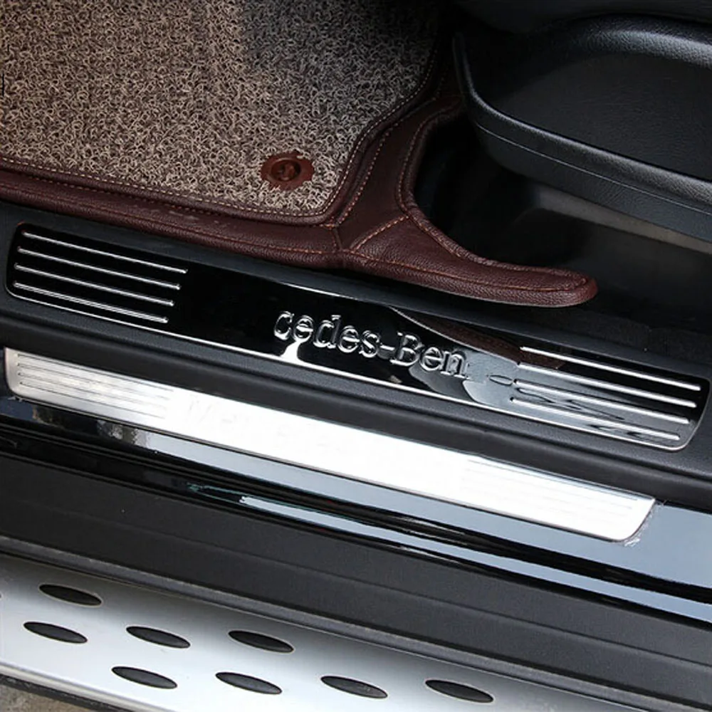 

Interior accessories for Benz mercedes GL350 GL400 GL500 welcome pelda threshold sill protective guard cover board sticker trim