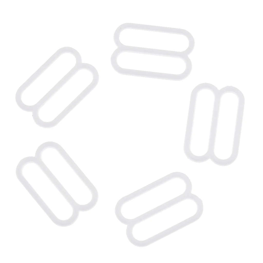 100Pcs 8mm/15mm Plastic Bra Headband Replacement Adjustment Buckles Underwear Sliders Rings Clips Sew Lingerie Bikini Adjusters