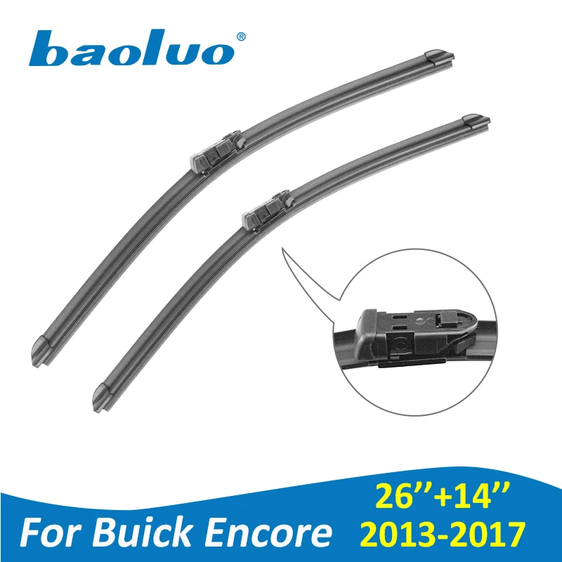 BAOLUO стеклоочистители для Buick Encore 26 &quot+ 14&quot 2013 2014 2015 2016 2017 мягкие натуральные