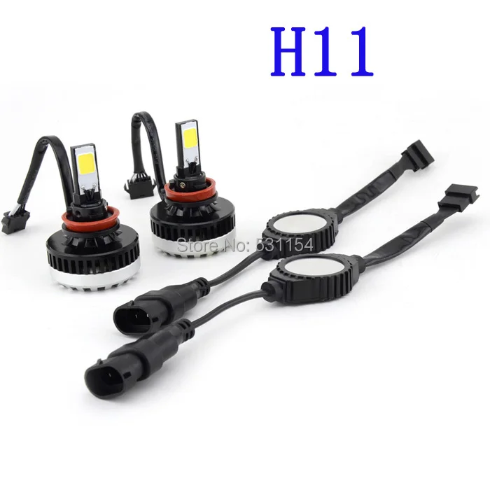 One Pair Super Brights LED Headlight Conversion Kit All Bulb Sizes 60w