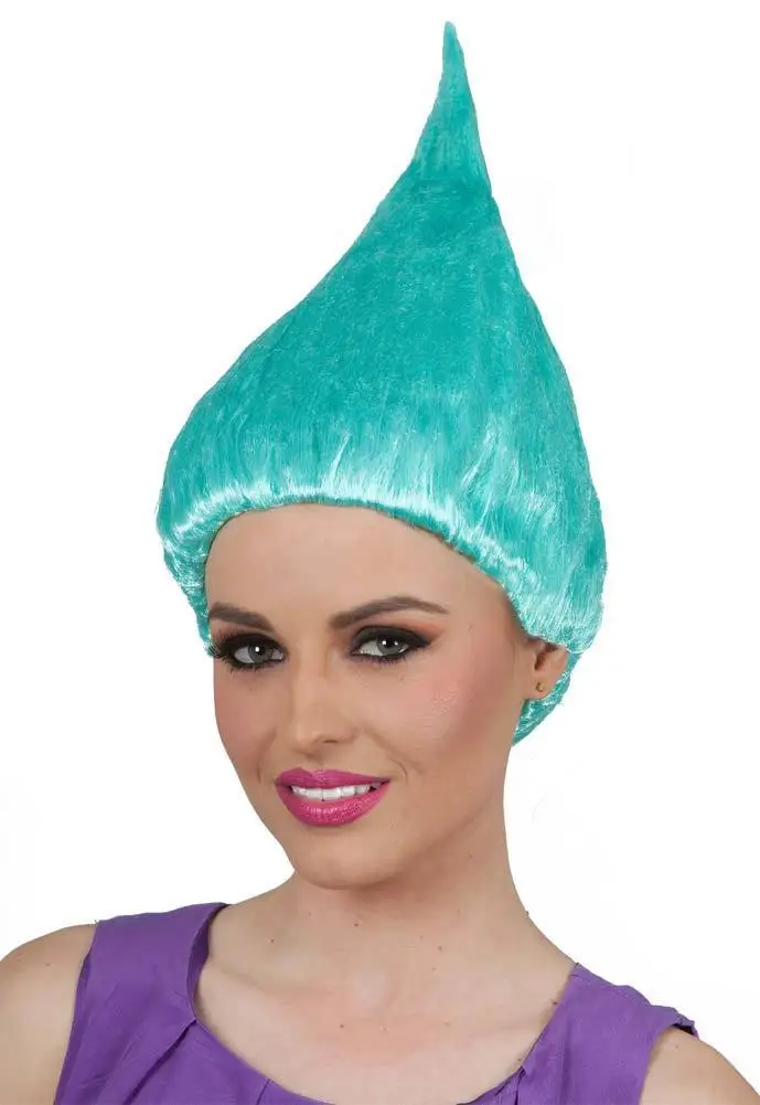Trolls parrucca per i bambini adulti rosa verde viola orange costume Forniture Cosplay Del Partito Parrucca di Cosplay Del Partito 8 Colori In Azione commercio all'ingrosso