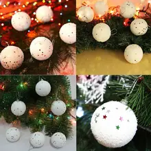 Модный круглый шар Елочная игрушка с орнаментом безделушка подарок Рождественская елка, украшение блестящие вечерние принадлежности