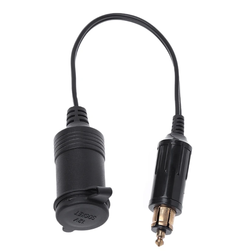 

DC 12V 24V EU Plug For BMW DIN Hella Motorcycle Charger Socket Outlet Convert to Car Cigarette Lighter Adapter Power Lead Cable