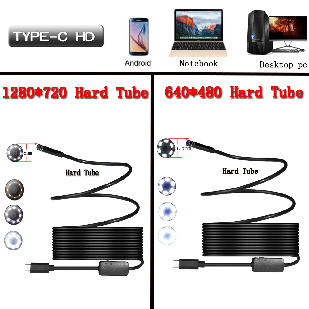 Камера Эндоскоп Chanseon камера бороскоп С USB разъемом 8/5 5 мм HD для телефонов Huawei ПК
