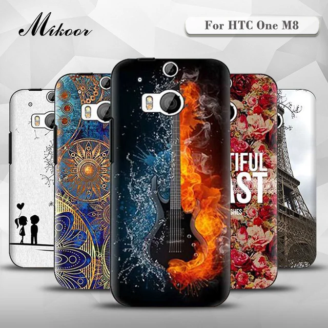 Mikoor Мода Окрашенные ТПУ Силиконовые Мягкий 5.0For HTC One M8 Case Для HTC One M8 Сотовый Телефон Обложка Case