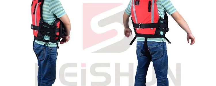 Индивидуальные надувной водной горкой спортивные спасательный куртка 150N для спасательных операций на воде большой плавучести