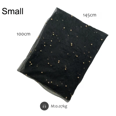 Black 100cm Скатерть с жемчугом для торта 145*100 см/300 см Звездная Вселенная стиль фоновая ткань аксессуары для украшения дома - Цвет: Black 100cm