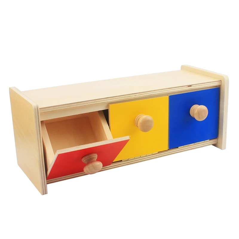 

Kids Toy Montessori Materials Baby Wooden Colorful Drawer Box Learning Educational Preschool Training Infant Brinquedos Juguets