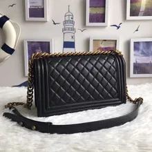 

top quality women caviar leather handbags luxury designer Le boy brand crossbody bags woc bolsa feminina flap chain shoulder bag