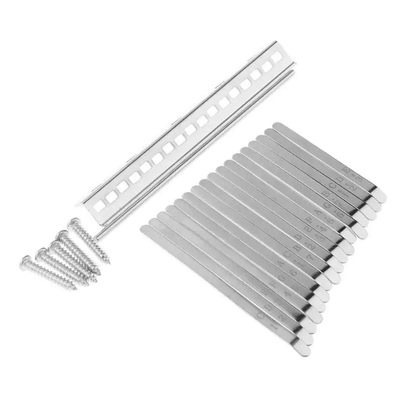 

Aluminum Alloy Replacement Keys for 17 Note Kalimba African Mbira Thumb Piano Parts