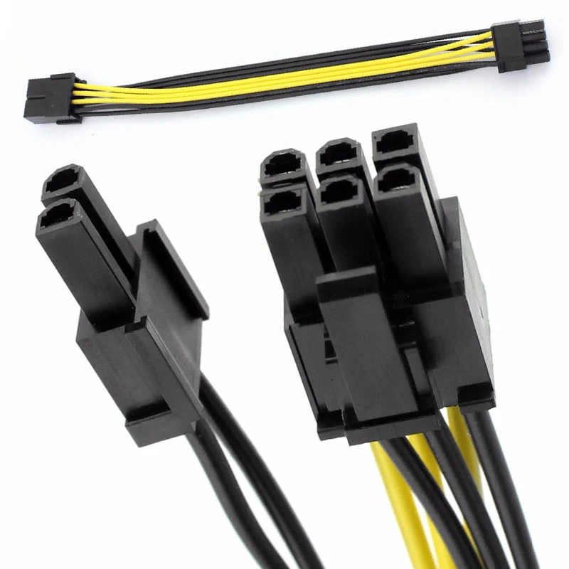 mining Power Supply Cable Cord 20cm PCIE PCI Expres 8Pin Extension Cable 8P to 2 Port Dual 6+2Pin GPU Graphics Card mining Power Supply Cable Cord 20cm PCIE PCI Expres 8Pin Extension Cable 8P to 2 Port Dual 6+2Pin GPU Graphics Card