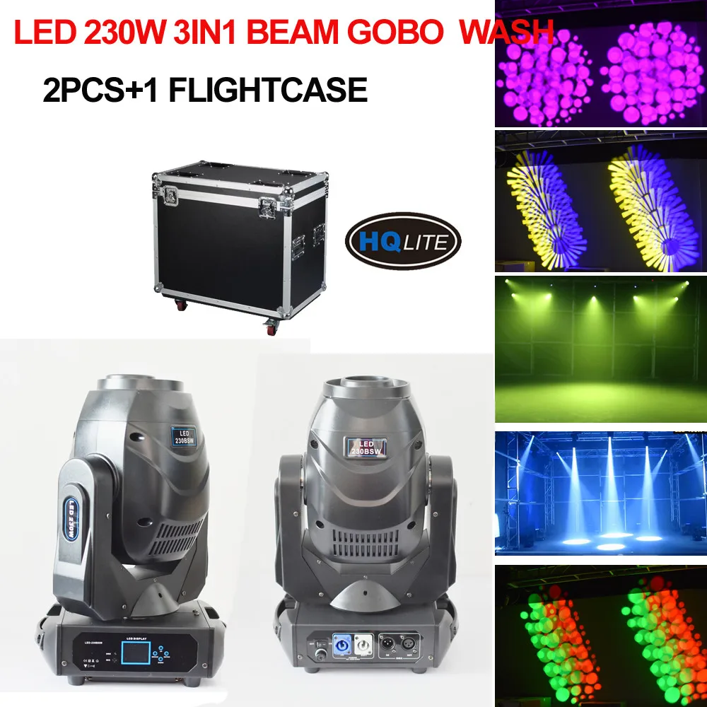 Led 230 Вт гобо луч мыть перемещающаяся головка светильник 3in1 двойной prismT6 + 8 F каждый