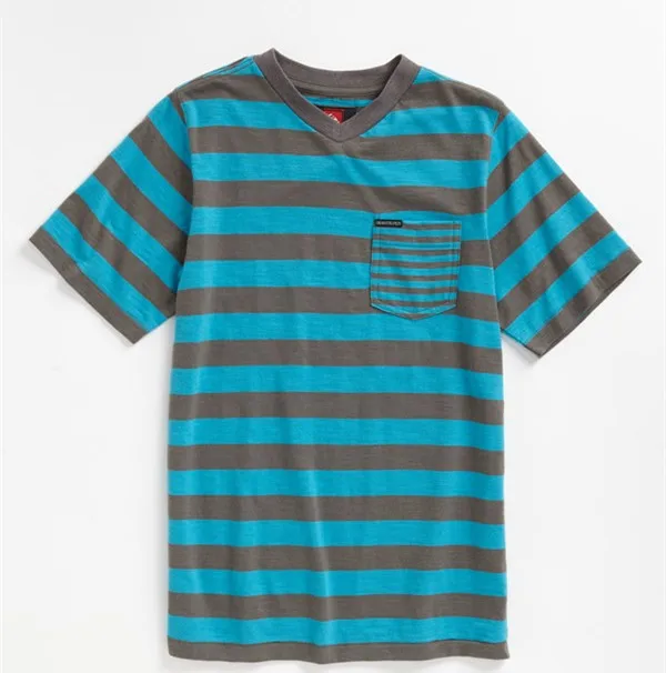 2 Pack Baby Boy's Strip Pocket T Shirt USA Size 6-9 Months (Faulty) |