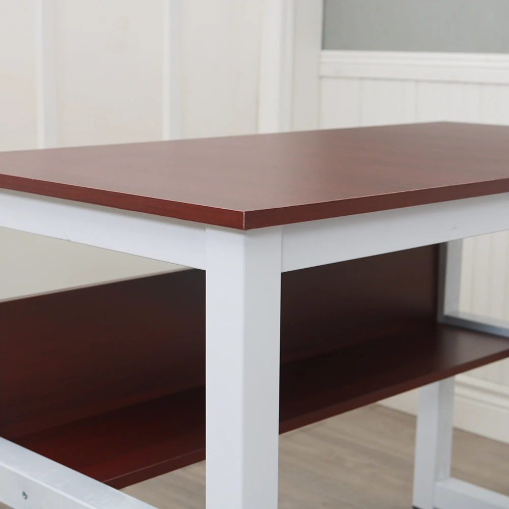110cm Wooden Computer Desk with Bookshelf for Office Home Study and Work 110cm Wooden Computer Desk with Bookshelf for Office Home Study and Work